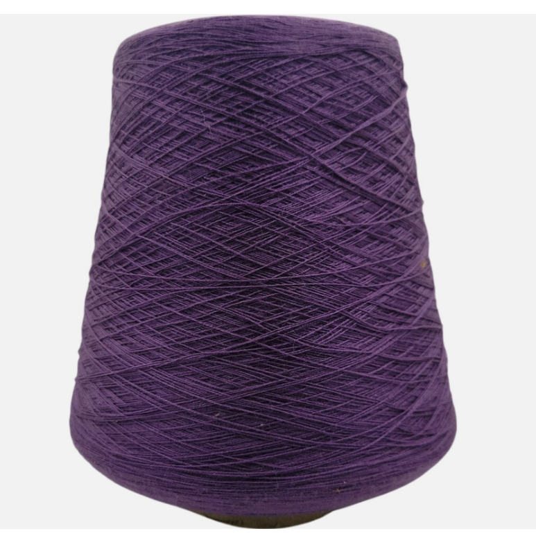 Burlington Madison Yarn Creslan Acrylic Vintage Cone Yarn Purple Teal Lot 48852