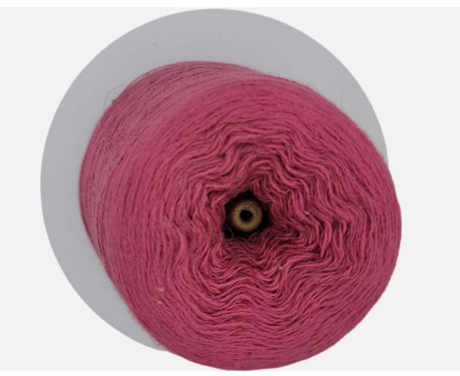 Pisgah Yarn 2/24 Rose Pink Vintage Weaving Knitting Cone Yarn Lot 4695