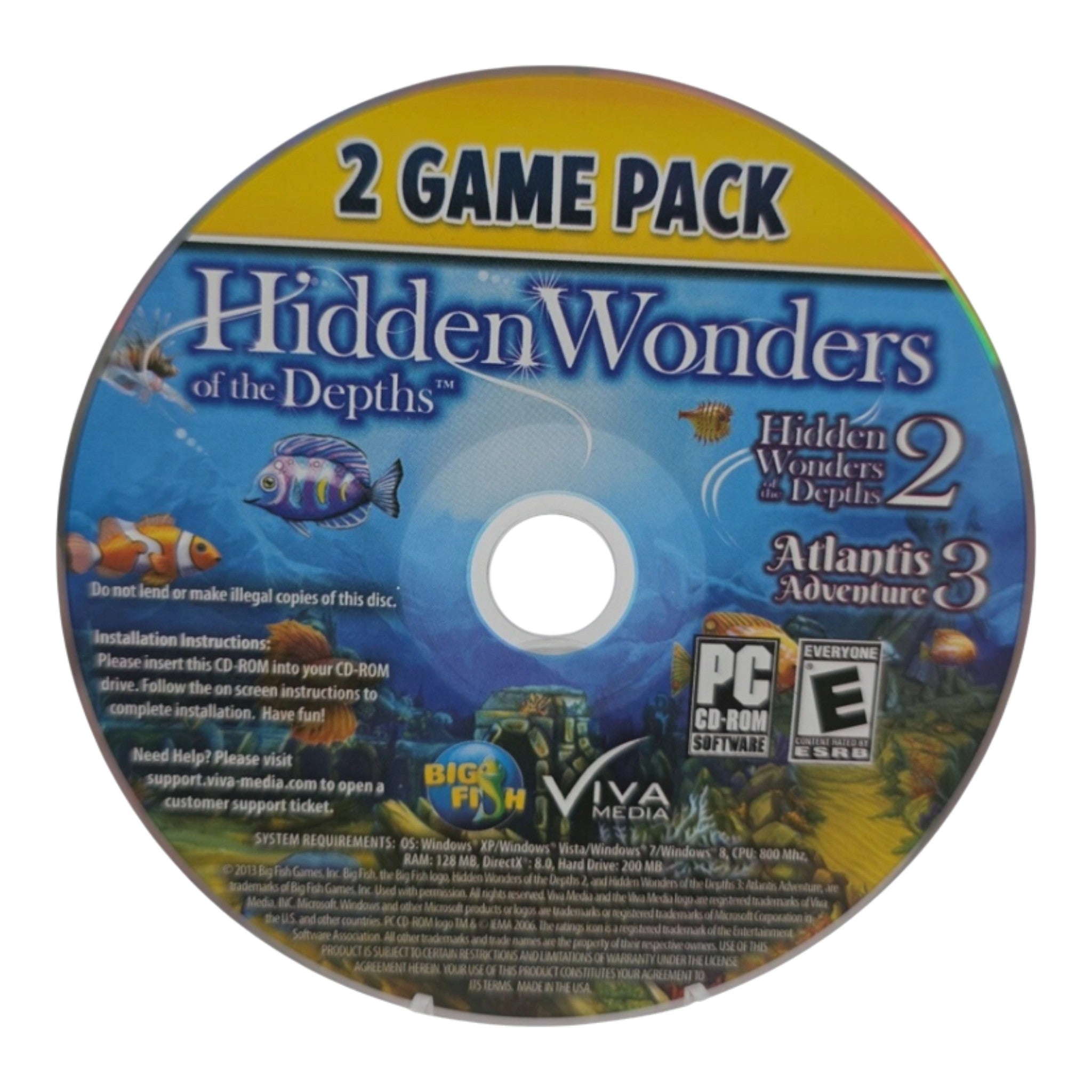 Hidden Wonders of the Depths 2 & Atlantis Adventure 3 PC 2 Game Pack Big Fish