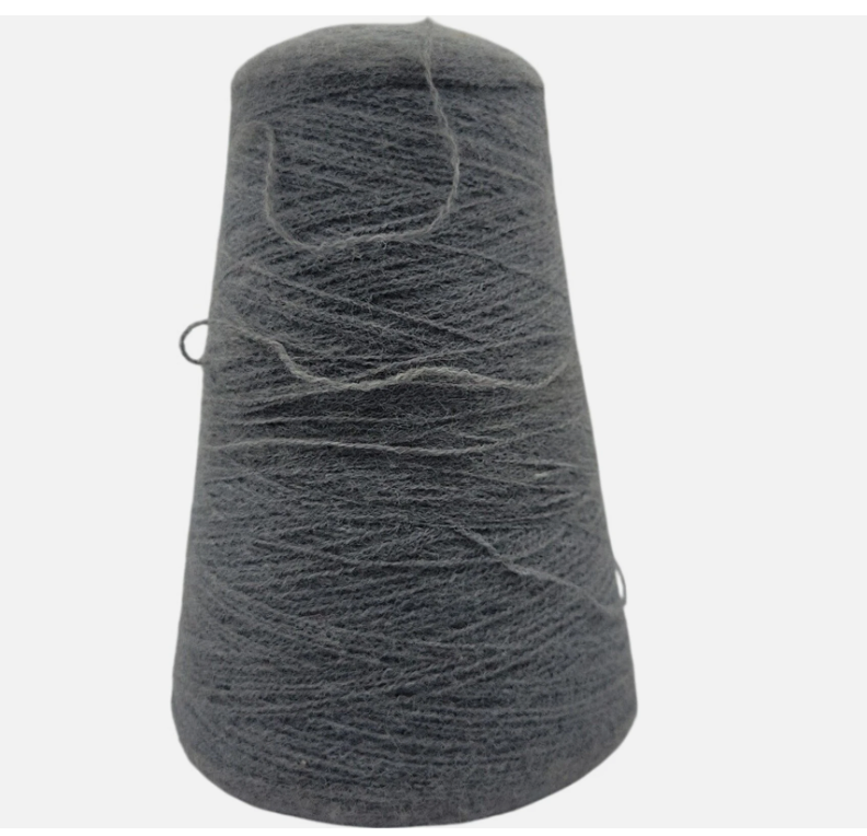 Templon Med Grey Heather 2/24 Vintage Acrylic Orlon Weaving Knitting Yarn Cone