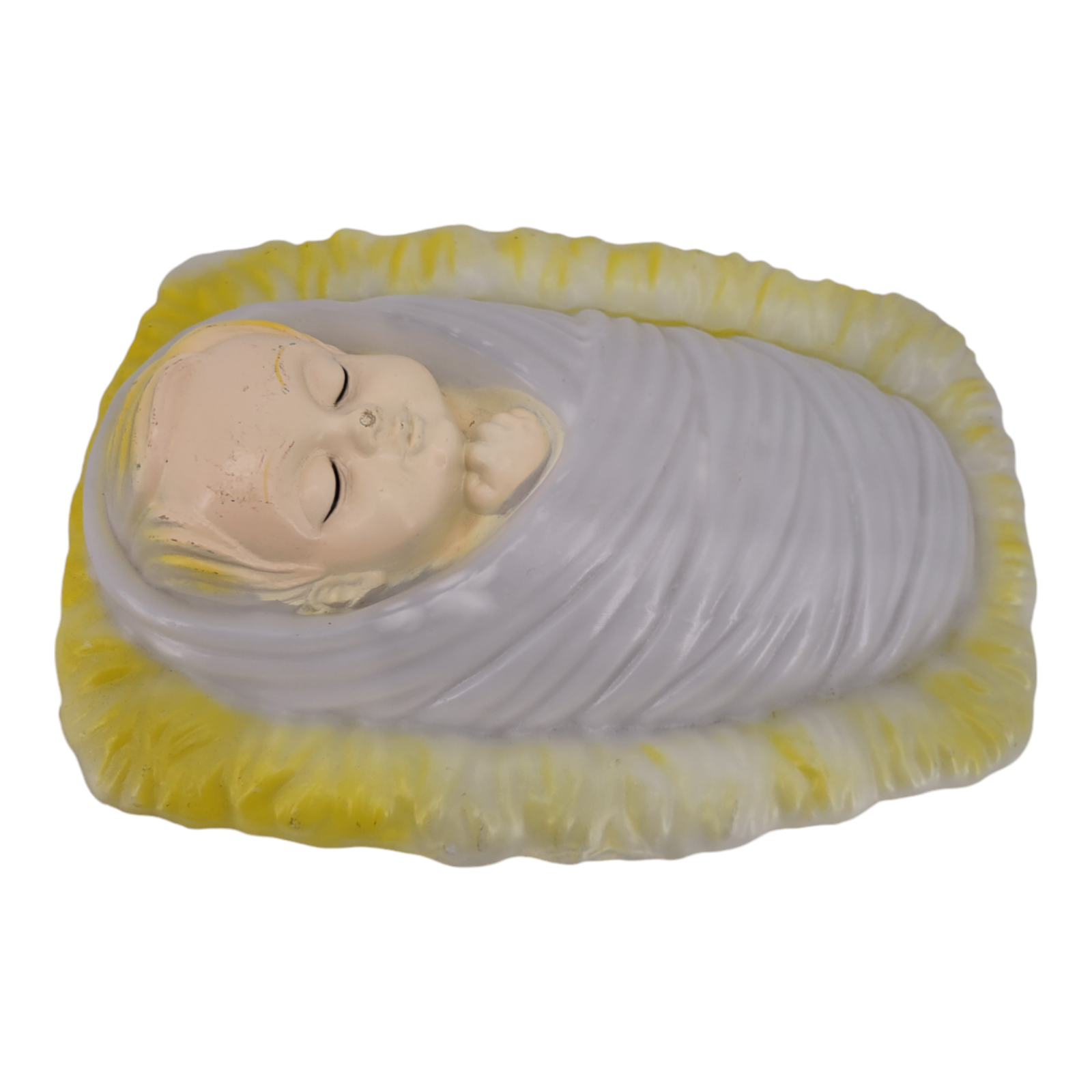 General Foam Lighted Blow Mold Nativity Set 28 Inch Mary Joseph Baby Jesus