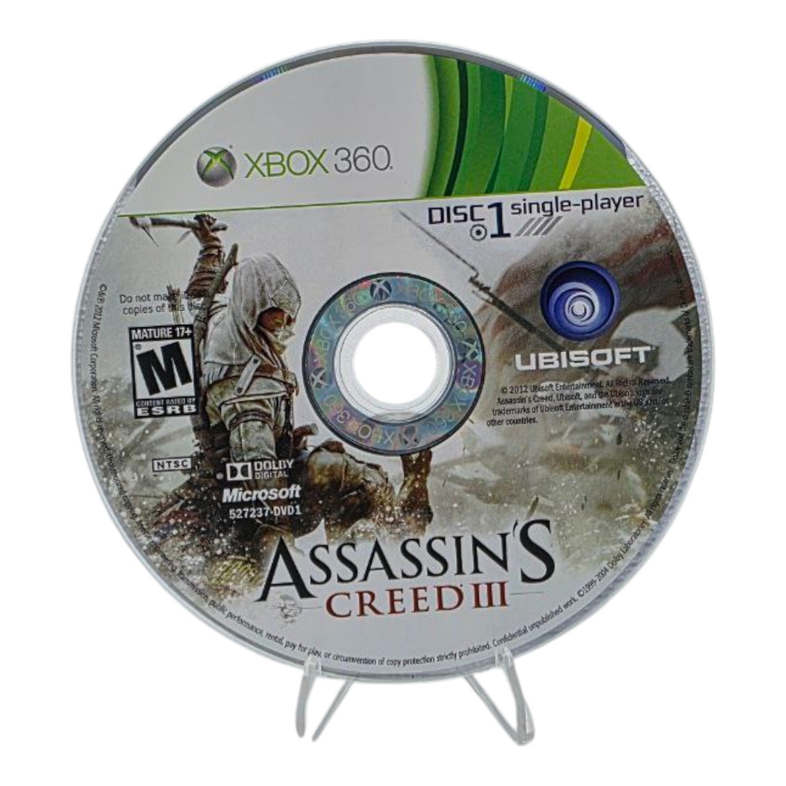 Xbox 360 Assassins Creed III Complete with Manual Tested 2012