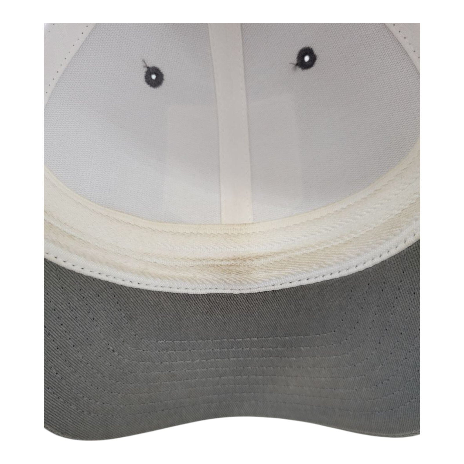 Columbia Yellowstone Flexfit Hat Gray White Mesh Trucker Cap Old Faithful S/M