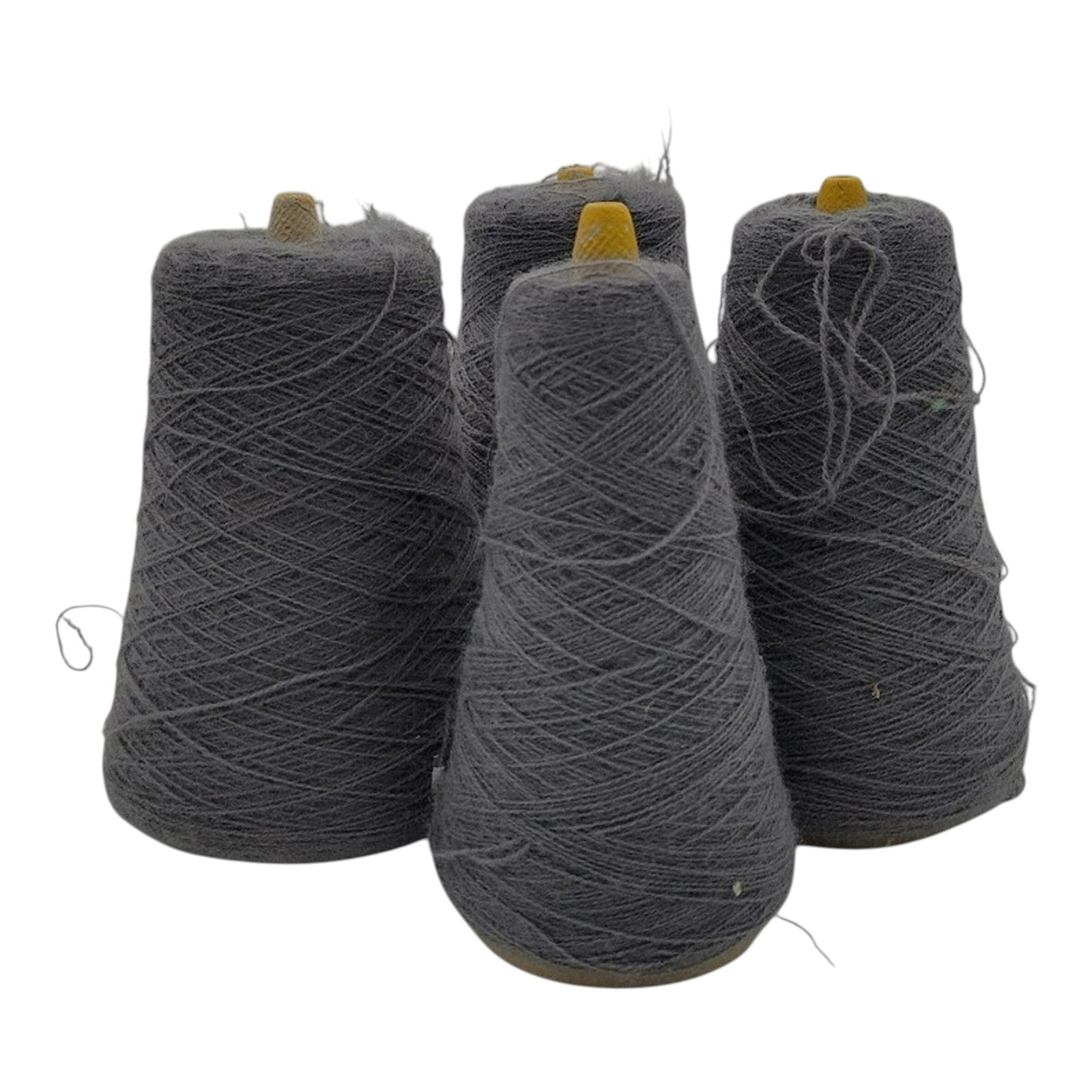 Vintage Templon UN Flannel Acrylic 2/24 Weaving Knitting Cone Yarn Lot of 4