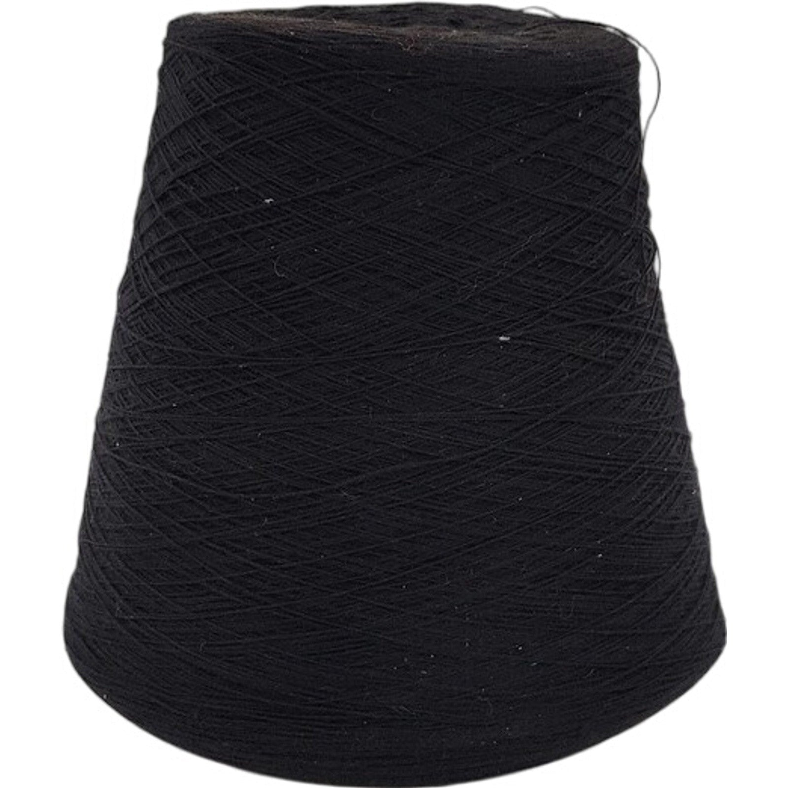 Vintage Spectrum Dyed Yarns Black Cotton Cone 16/2 Karded Cot Weaving Yarn