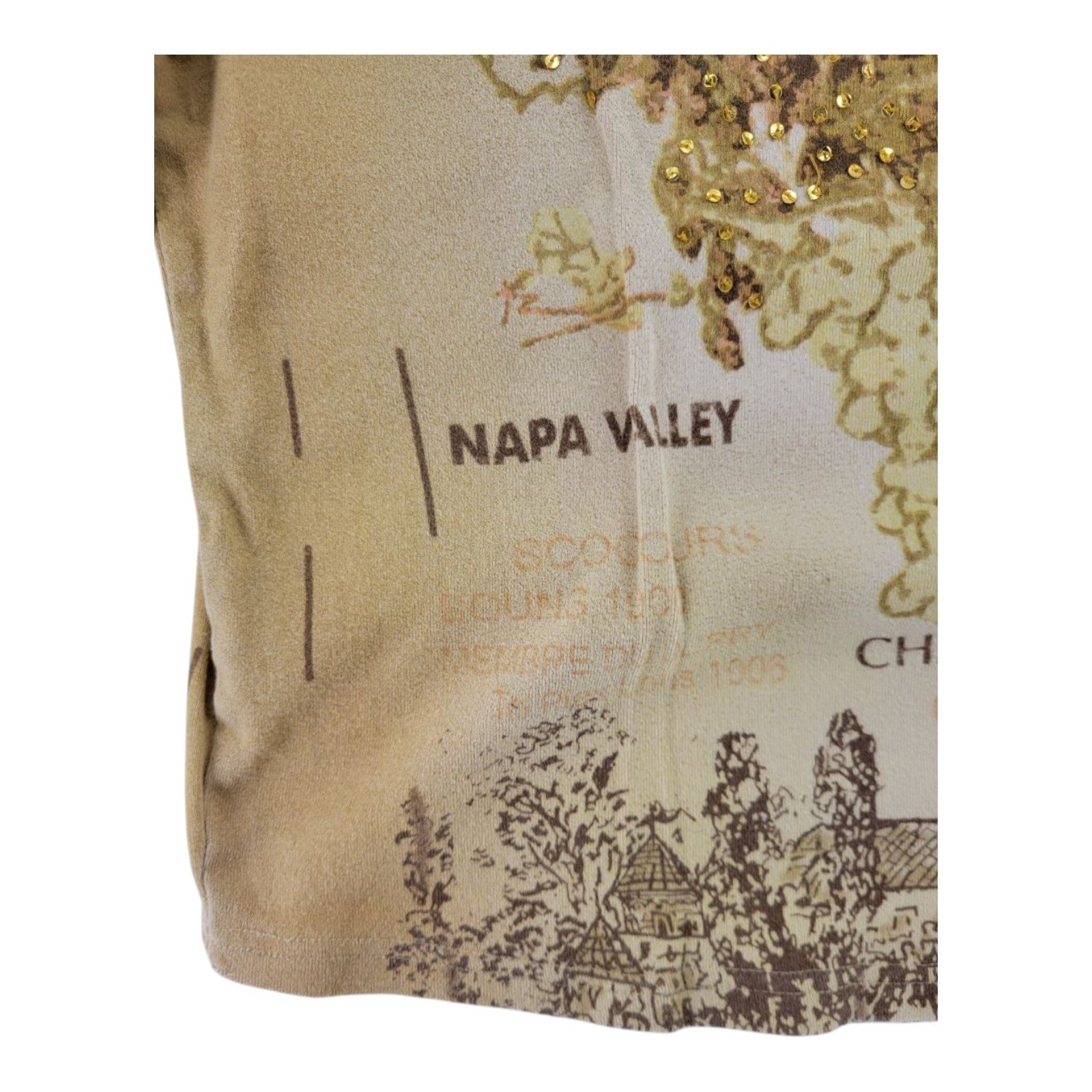 Take Two Clothing Co Chardonnay Napa Valley Sonoma Burgundy Grapes Top XL