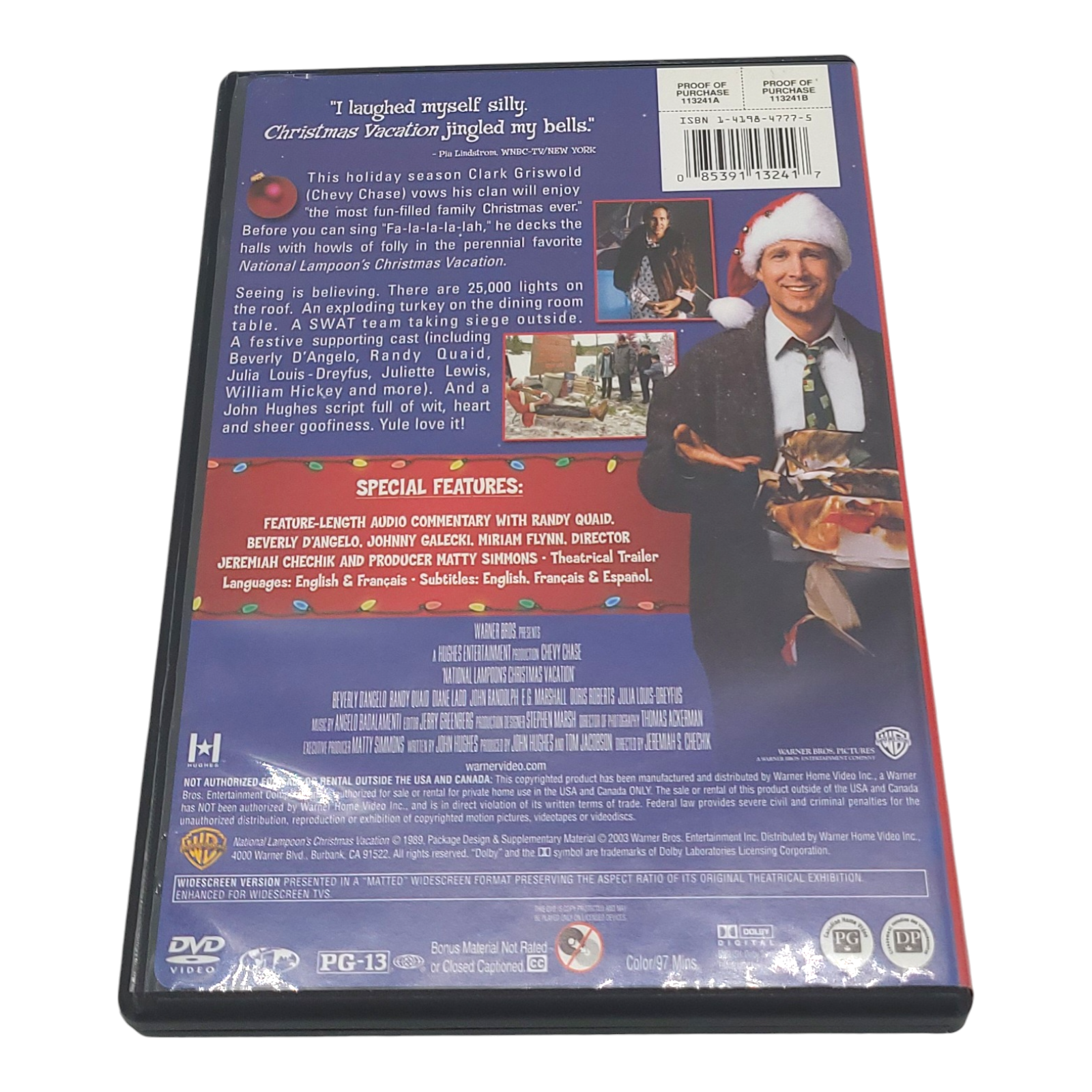 National Lampoon's Christmas Vacation Special Edition DVD Chevy Chase 1989