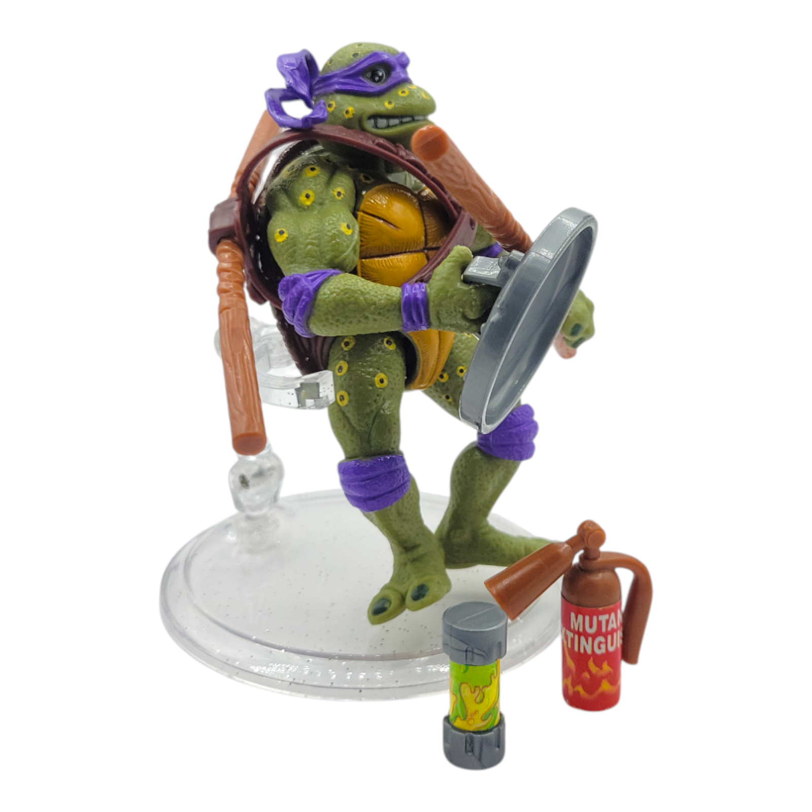 1992 Playmates Toys TMNT Movie Star Donatello Action Figure with Weapons