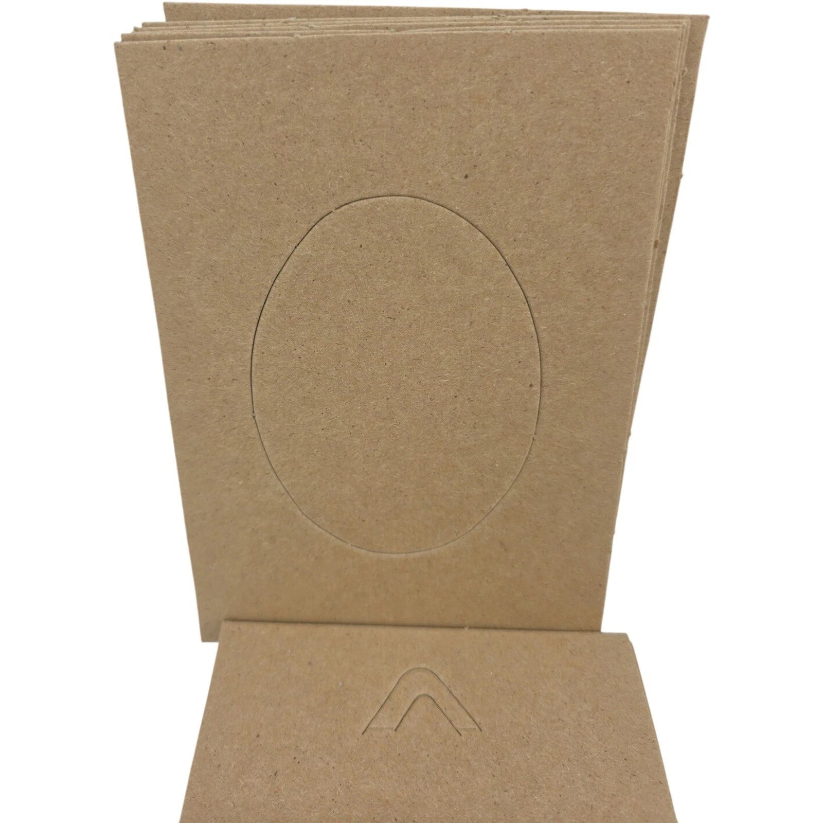 Assorted Cardboard Oval and Heart Mat Boards with Back Boards and Easel Stands