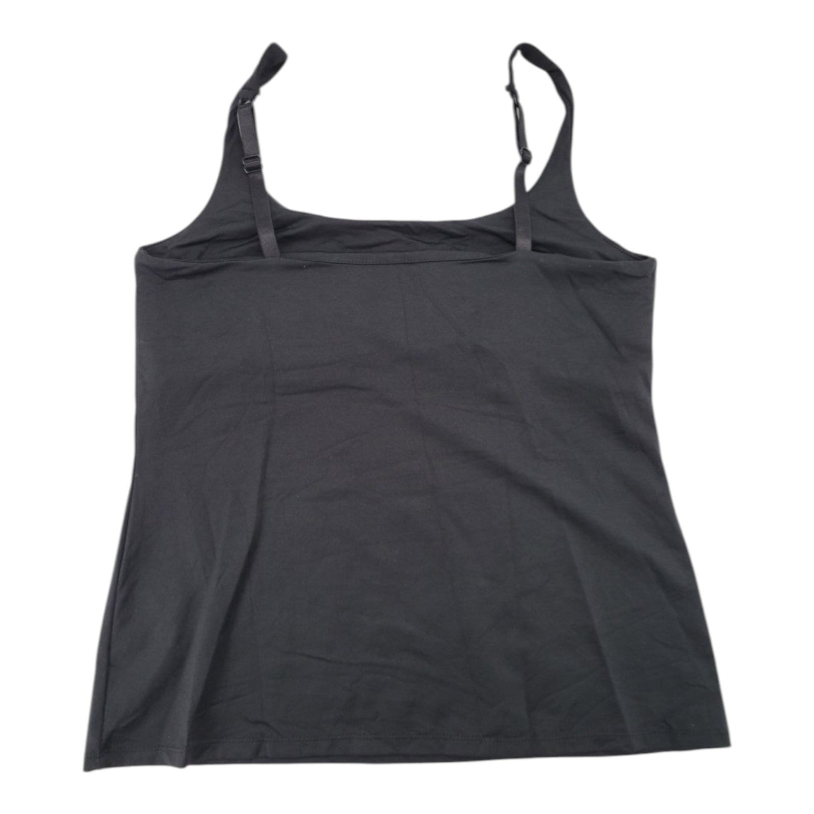 New York & Company Women's Black Cami Tank Top Adjustable Strap Nylon Blend L