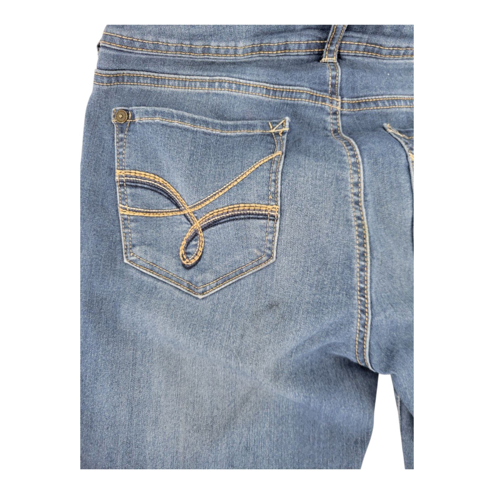 WallFlower Womens Skinny Jeans Blue Mid Rise Stretch Denim Pants Size 9