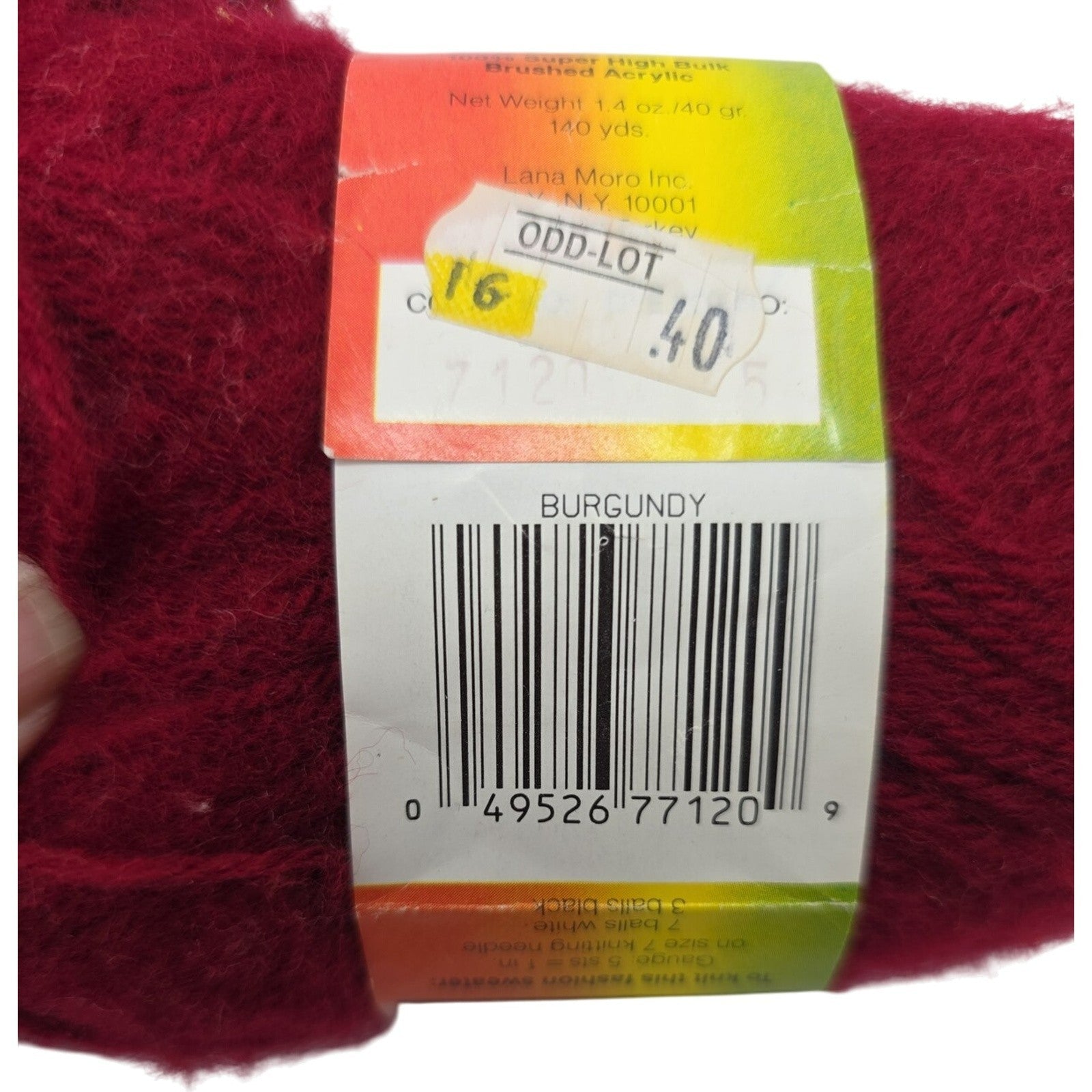 Vintage Super Soft 3 Knit Crochet Craft 3 Ply Sport Yarn Burgandy Lot of 4