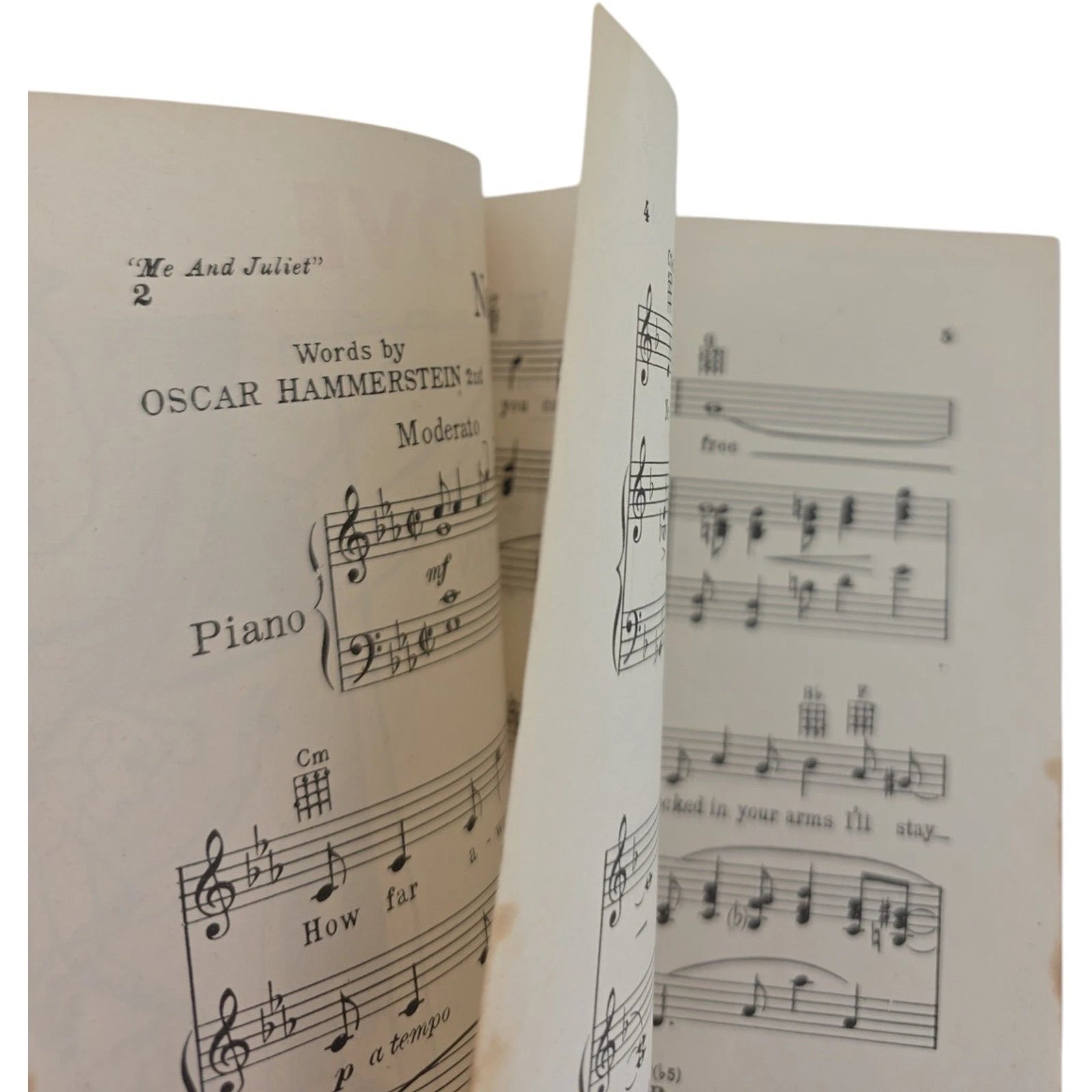 1953 No Other Love Sheet Music from Me and Juliet Rodgers & Hammerstein Vintage
