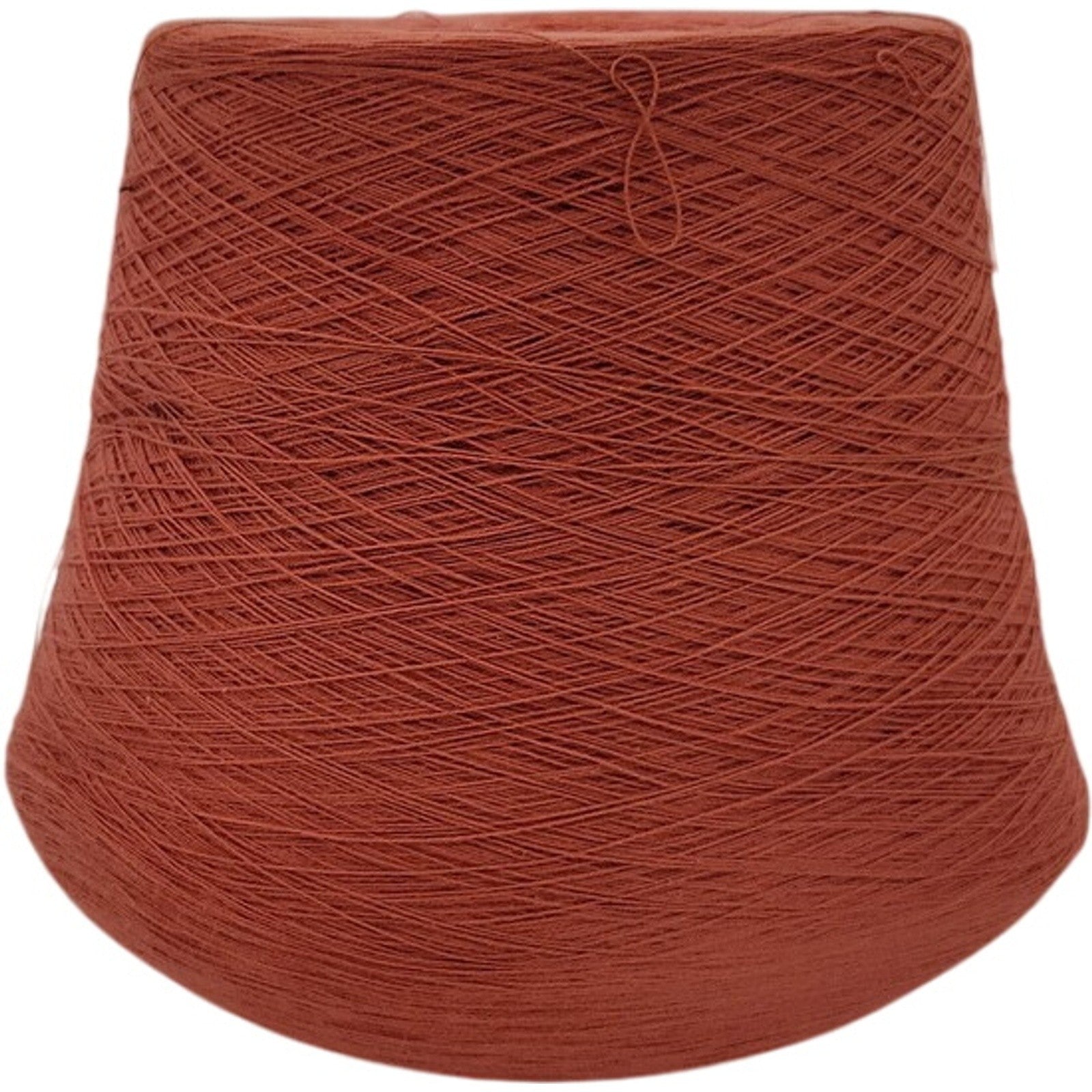 Vintage Spectrum Dyed Yarns 20/2 Karded Cotton Cone Spice Rust Orange Lot 628533