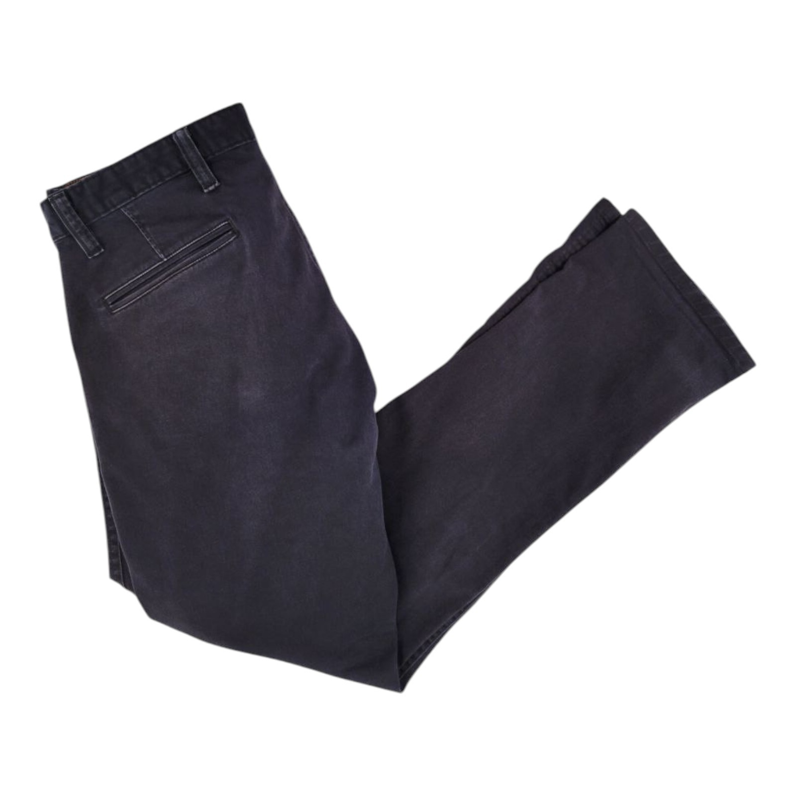 Dockers Alpha Khaki Slim Tapered Cotton Blend Black Pants Mens Size 34
