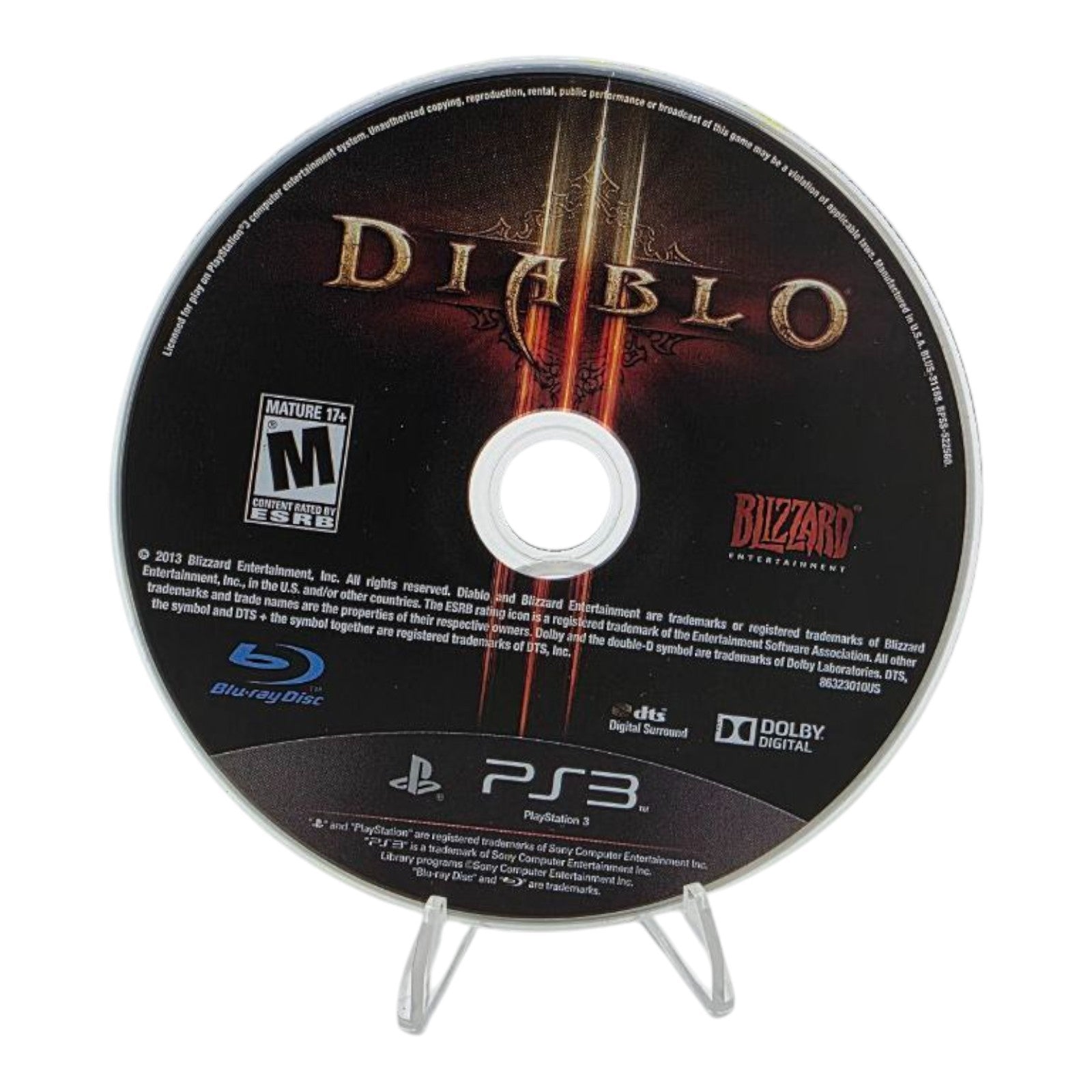 Diablo III PS3 PlayStation 3 Complete Tested Blizzard 2013 No Manual