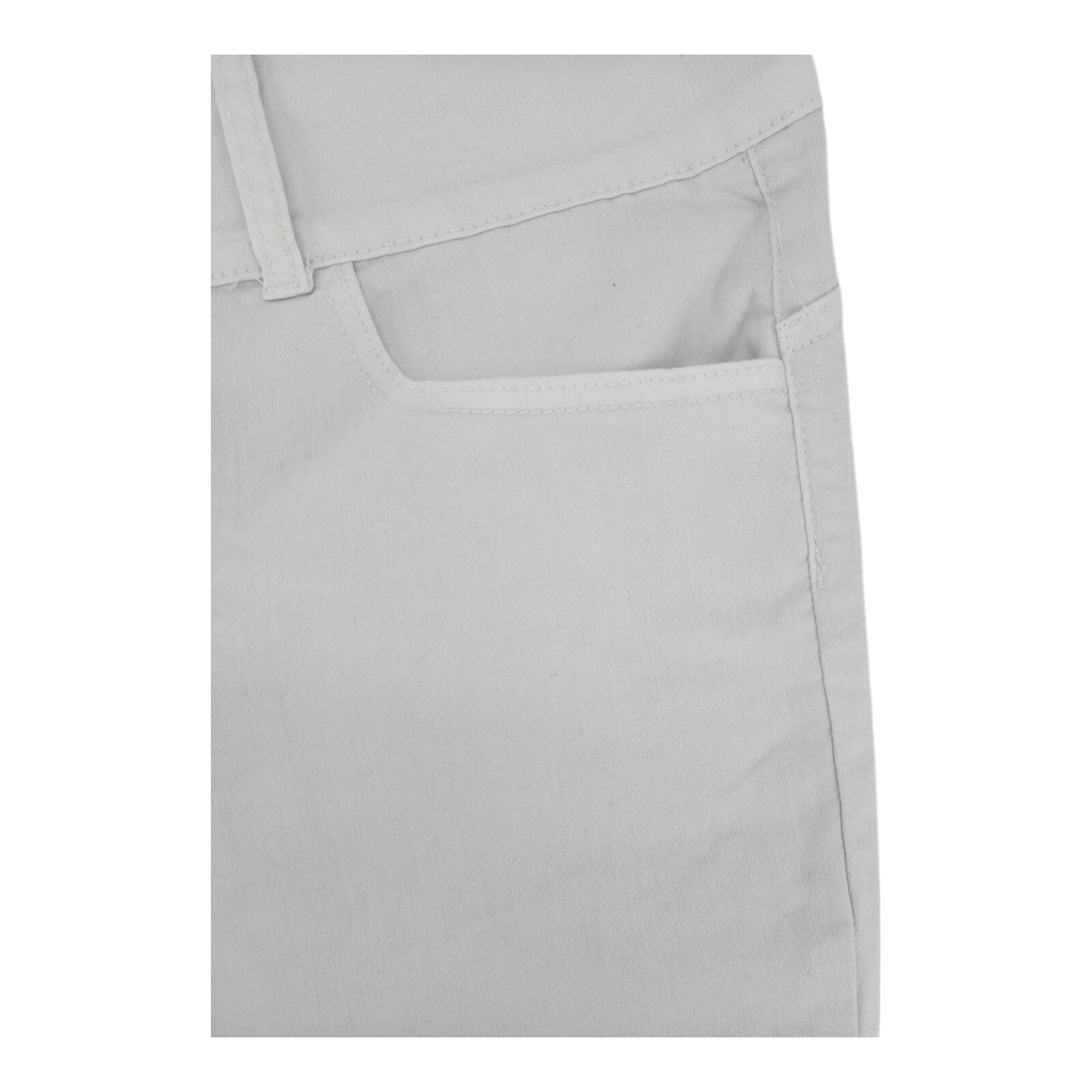 VIP Jeans Womens White Capri Pants Button Fly Cotton Blend Size 19/20
