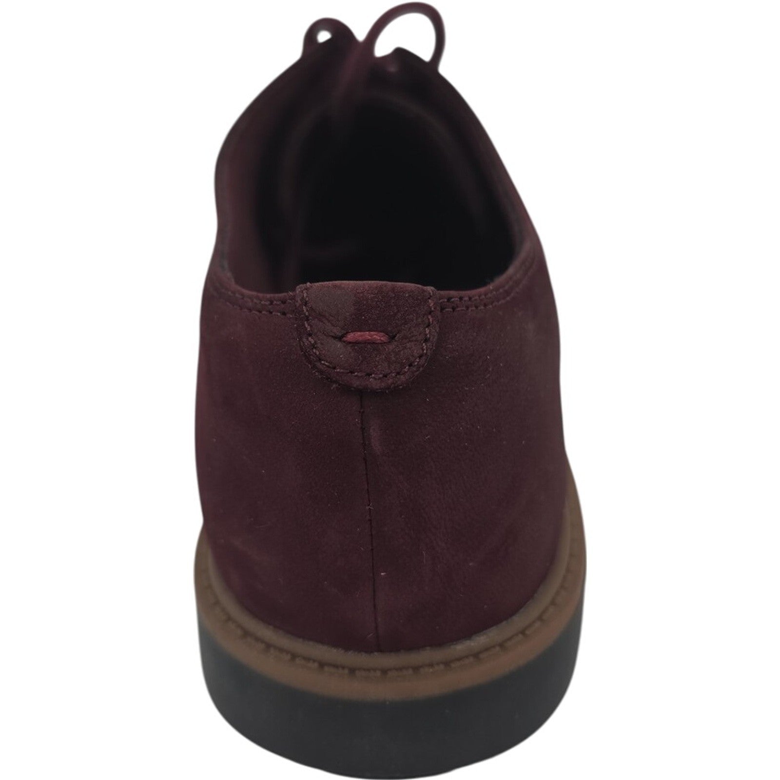 Clarks Collection Women’s Maroon Suede Lace-Up Oxford Shoes Size 8M Cushion Soft