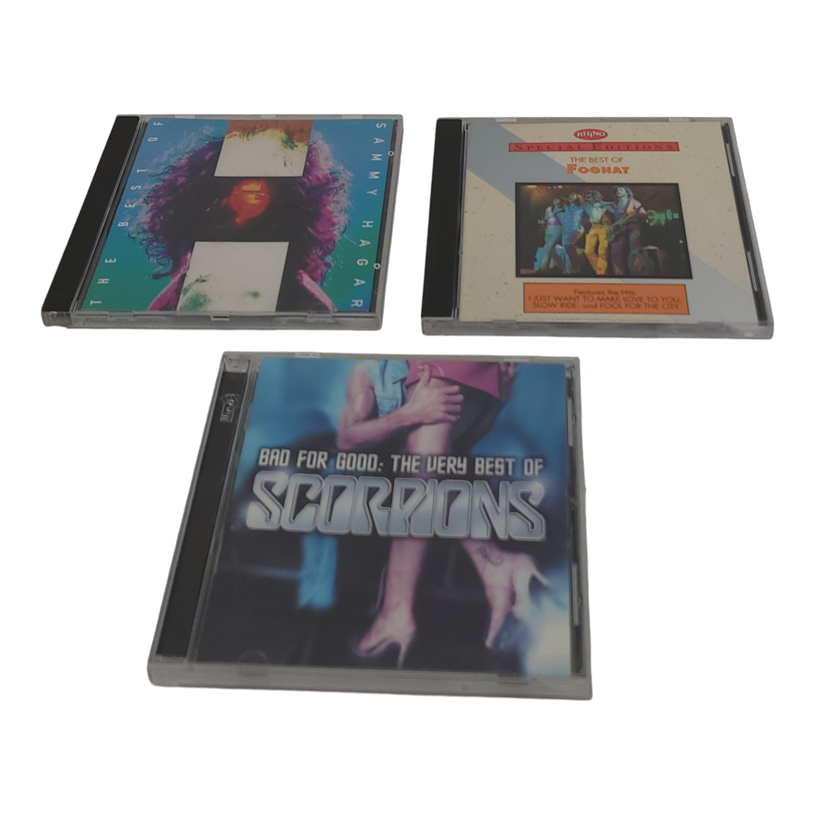 Sammy Hagar Foghat Scorpions 3 CD Music Bundle