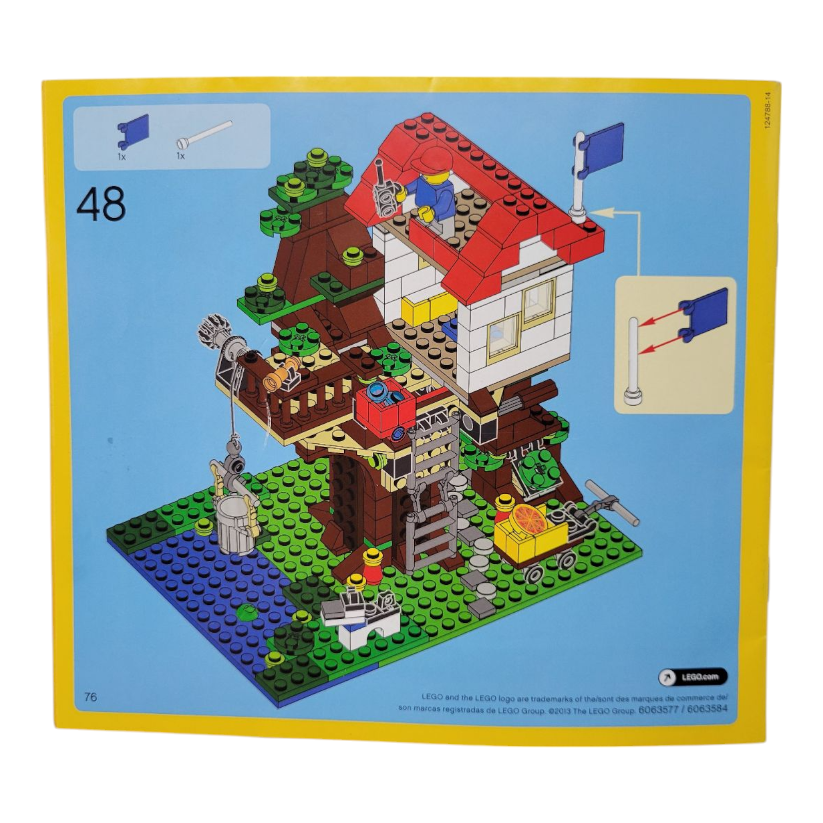 LEGO Creator 3 in 1 Treehouse and Family Home Instruction Manuals Set 31010