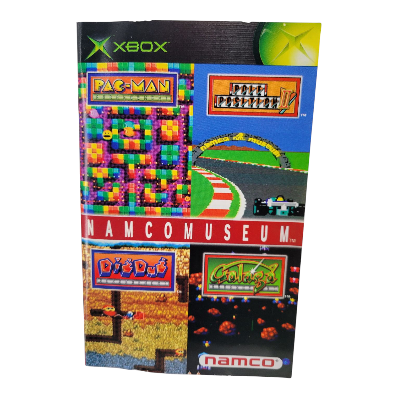 Namco Museum Xbox 2001 Classic Arcade Game Collection with Manual and Case