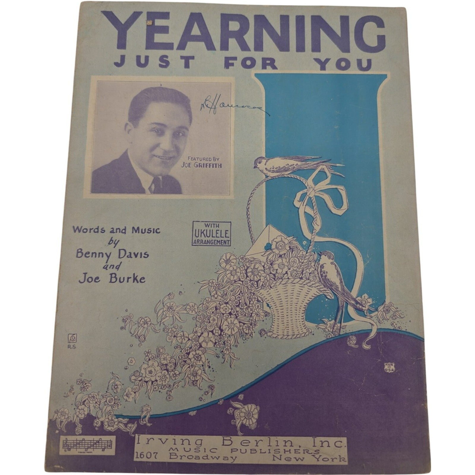 Vintage Will You Remember Me and Yearning Just For You Sheet Music Lot of 2