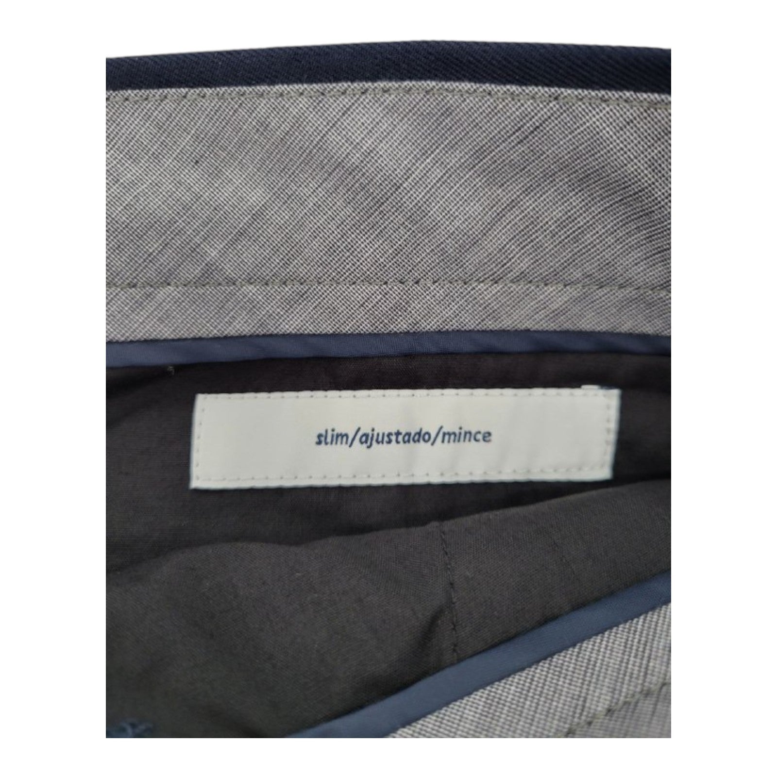 Amazon Essentials Men's Slim Fit Dress Pants 32x31 Navy Flat Front