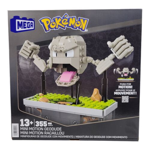 Mega Pokemon Mini Motion Geodude Building Toy Set HWR79 355 Pieces Kids Gift