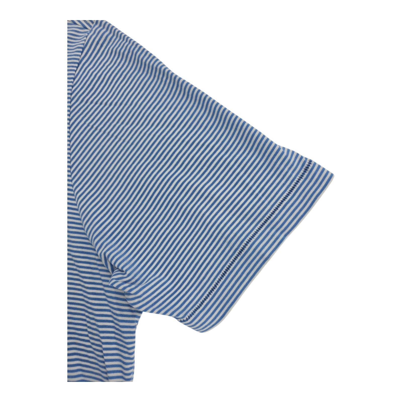 Tommy Bahama Polo Shirt Blue White Striped Cotton Relax Fit Men’s Size L