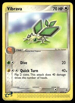 Pokemon 2003 EX Dragon Vibrava Stage 1 Uncommon #47 Lightly Played Card