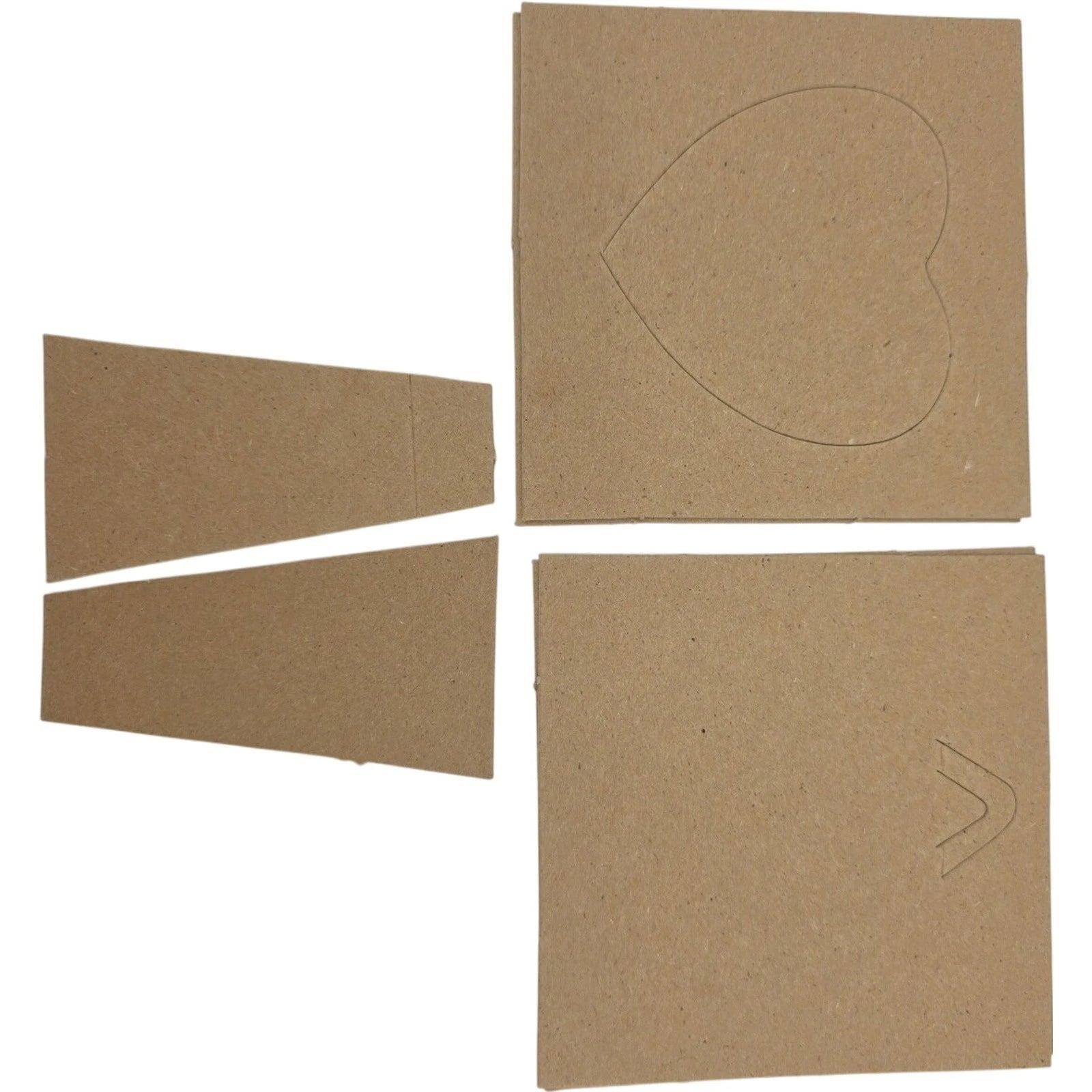 Assorted Cardboard Oval and Heart Mat Boards with Back Boards and Easel Stands