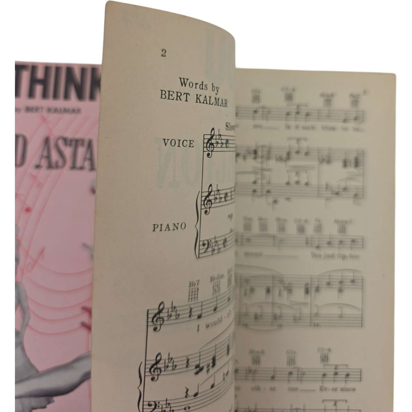 Vintage Thinking Of You Fred Astaire Red Skelton Three Little Words Sheet Music