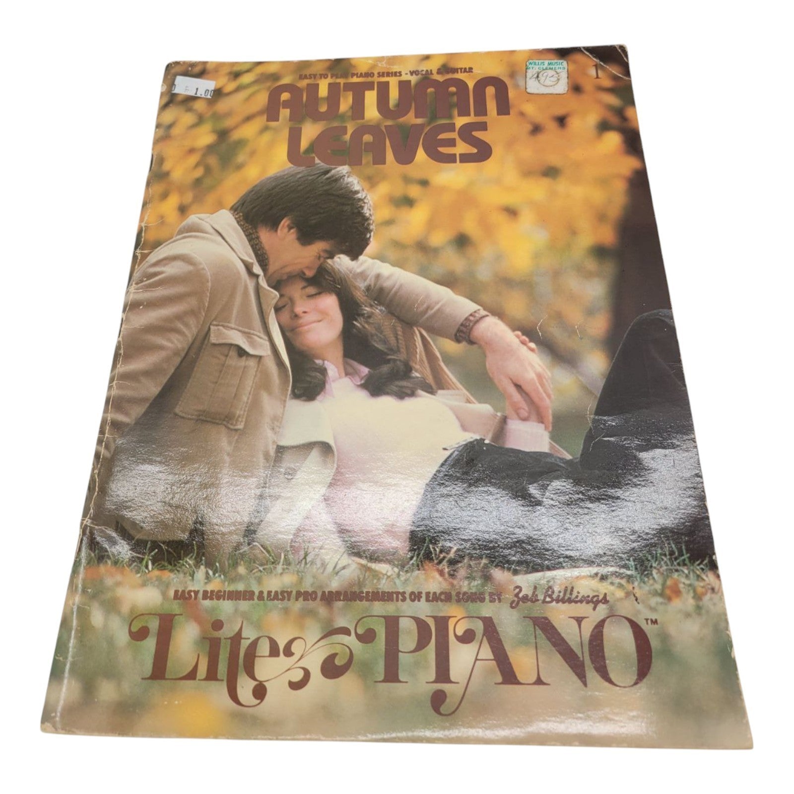 Autumn Leaves #1 Easy to Play Piano Series Vocal Guitar Sheet Music Book 1978