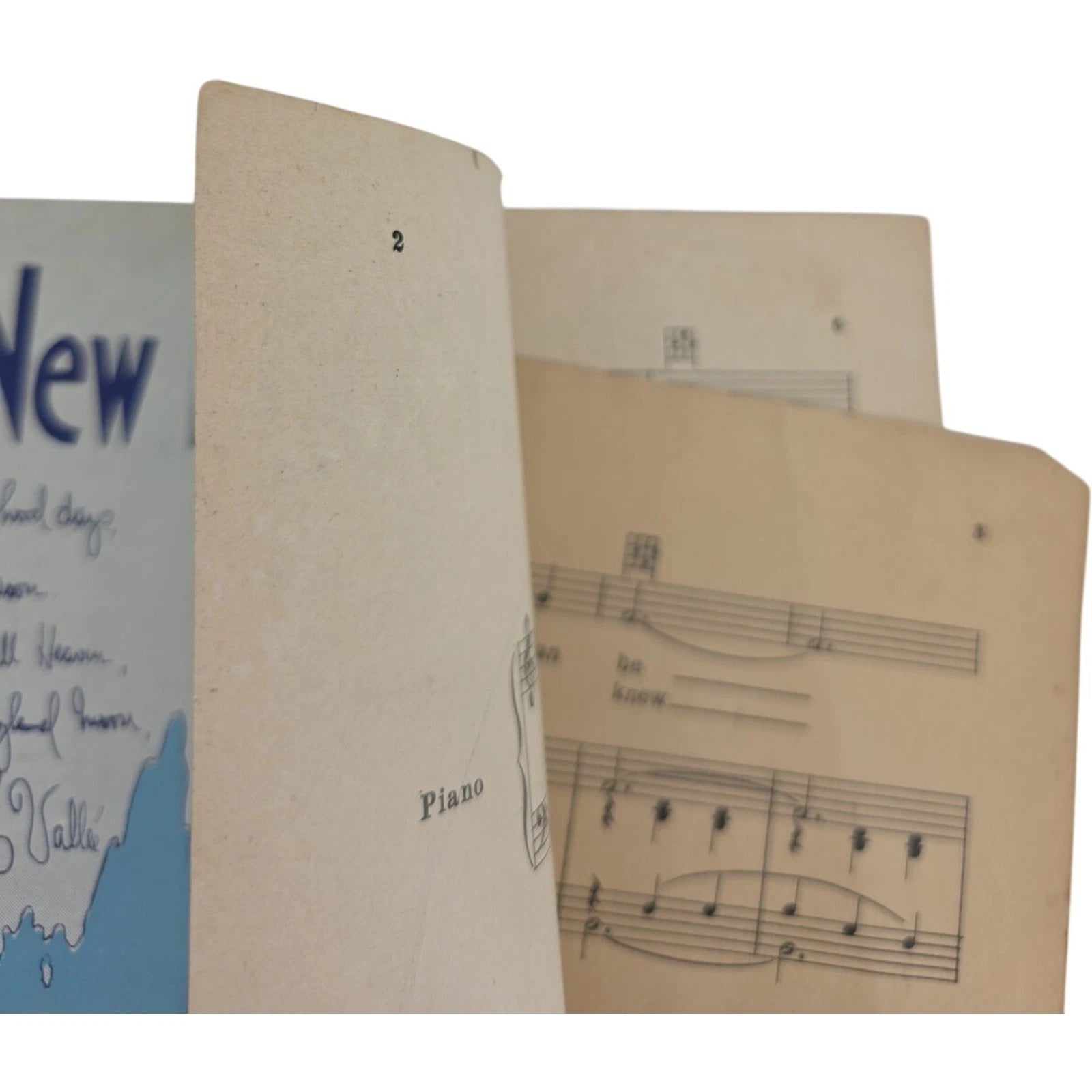Vintage Sheet Music Old New England Moon by Dave Vance Irving Berlin Inc