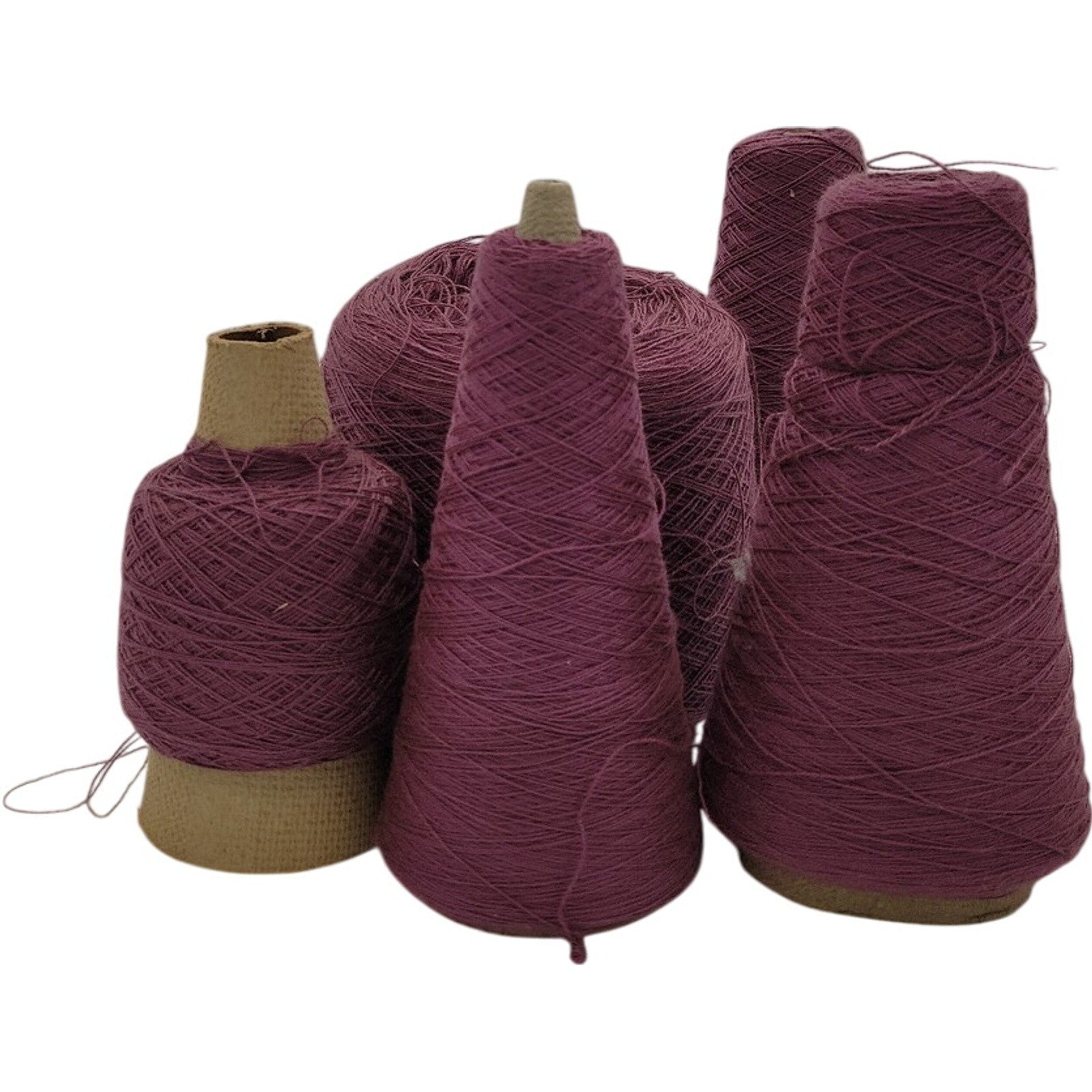 Vintage Pisgah Yarn 2/24 Grape Cone Weaving Knitting Yarn 2200 Lot of 5