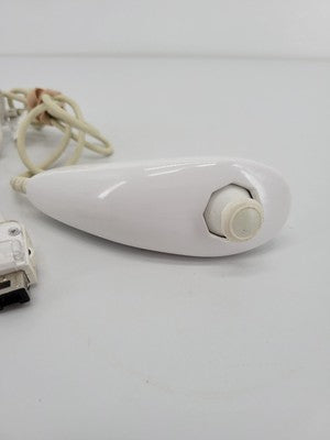 2x Official Wii Nunchuck White Remote OEM Controller