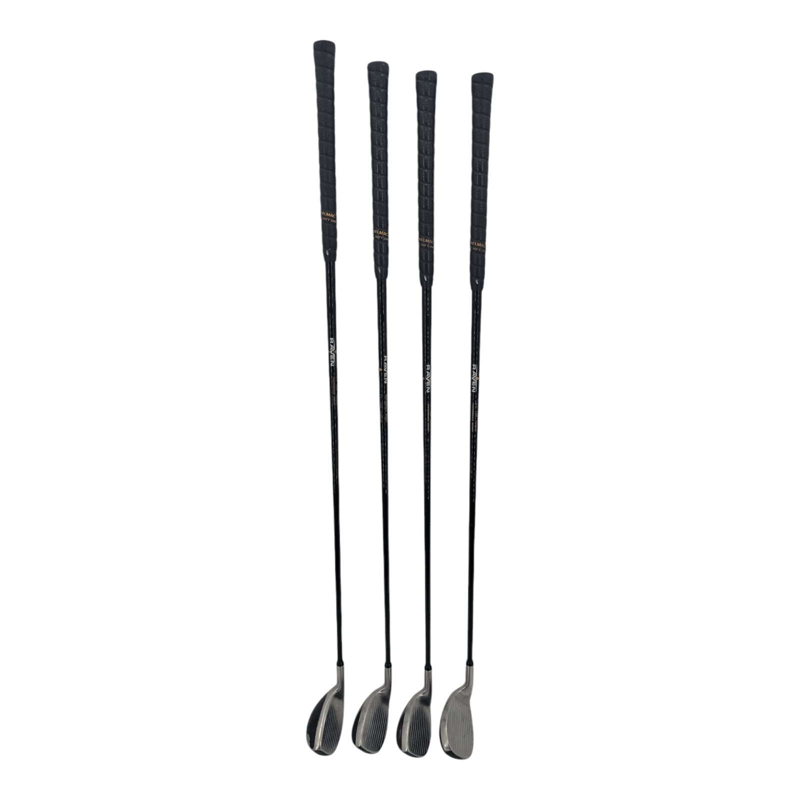 Turbo Power Hybrid Iron PW 9-8-6 Raven Low Torque Kelmac Grip 4 Golf Club Bundle