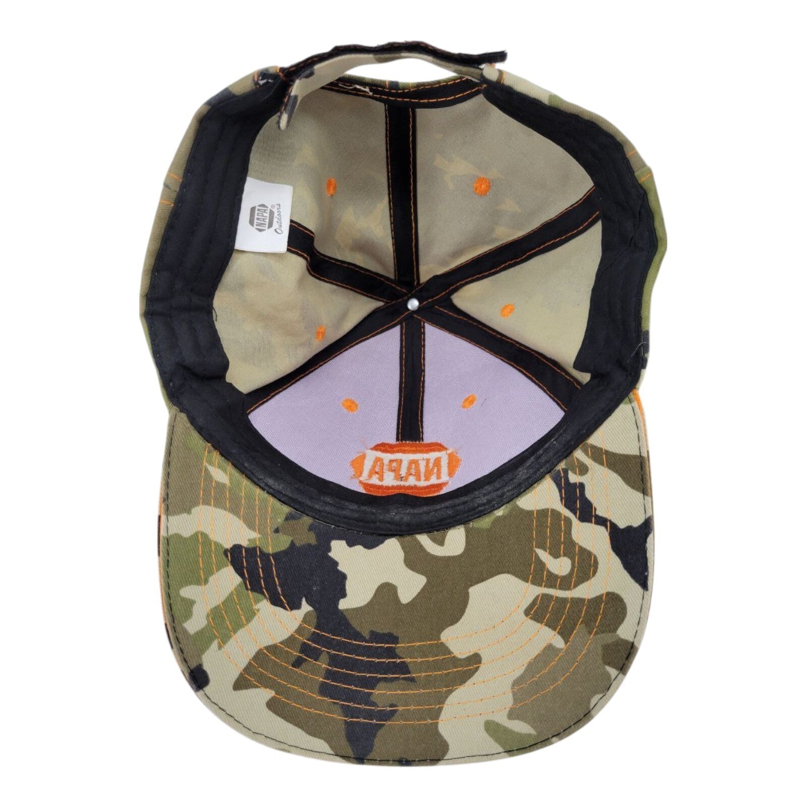 NAPA Outdoors Strapback Camouflage Hat One Size Adjustable Baseball Cap