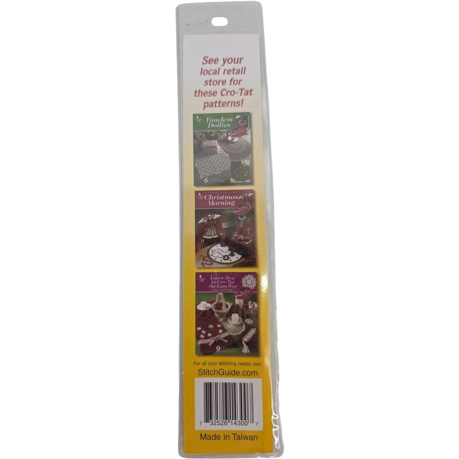 Annie’s Attic Cro-Tat Tool 14300 Crochet Tatting Needle Craft Stitch Guide