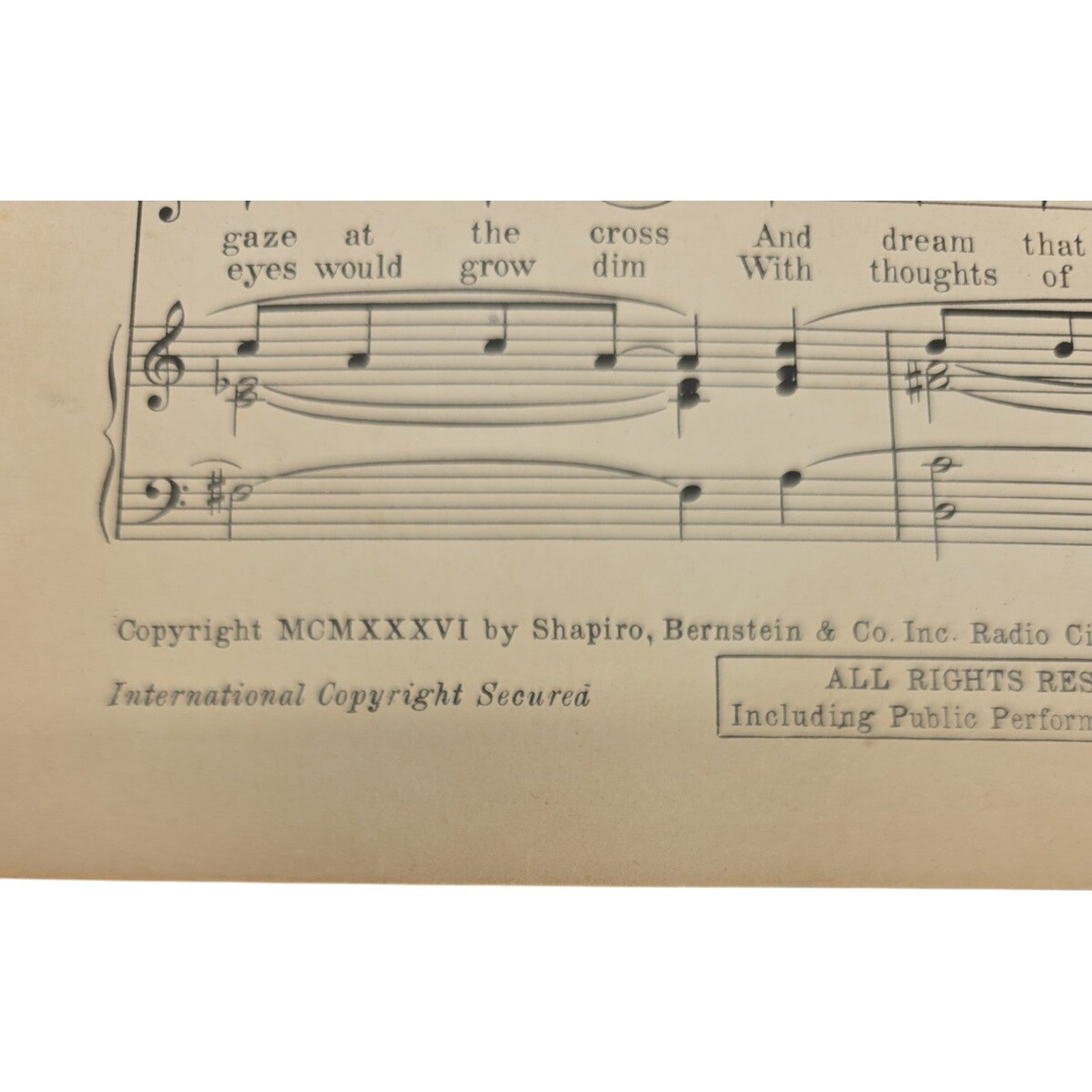 In the Chapel in the Moonlight 1936 Sheet Music by Billy Hill feat Phil Regan