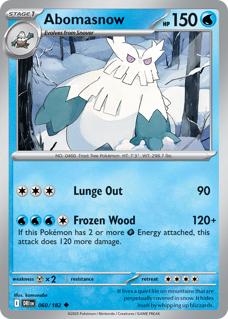 Abomasnow 60/182 Destined Rivals