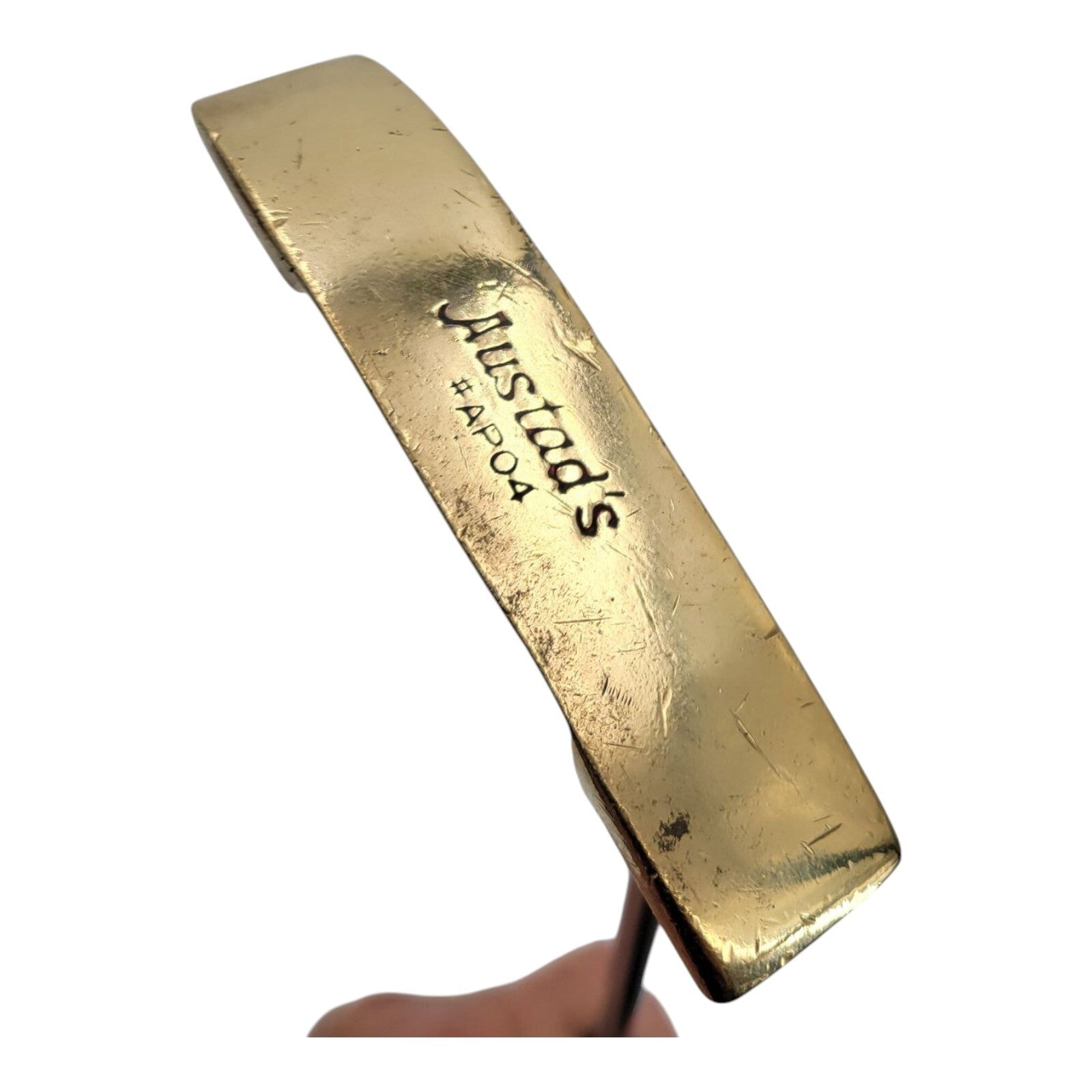 Austads APO4 Brass Blade Putter Golf Club Steel Shaft Mens RH 35"