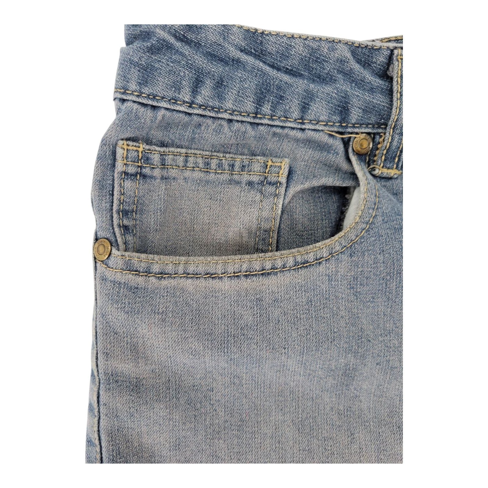 Calvin Klein Womens Blue Denim Bermuda Shorts Size 20