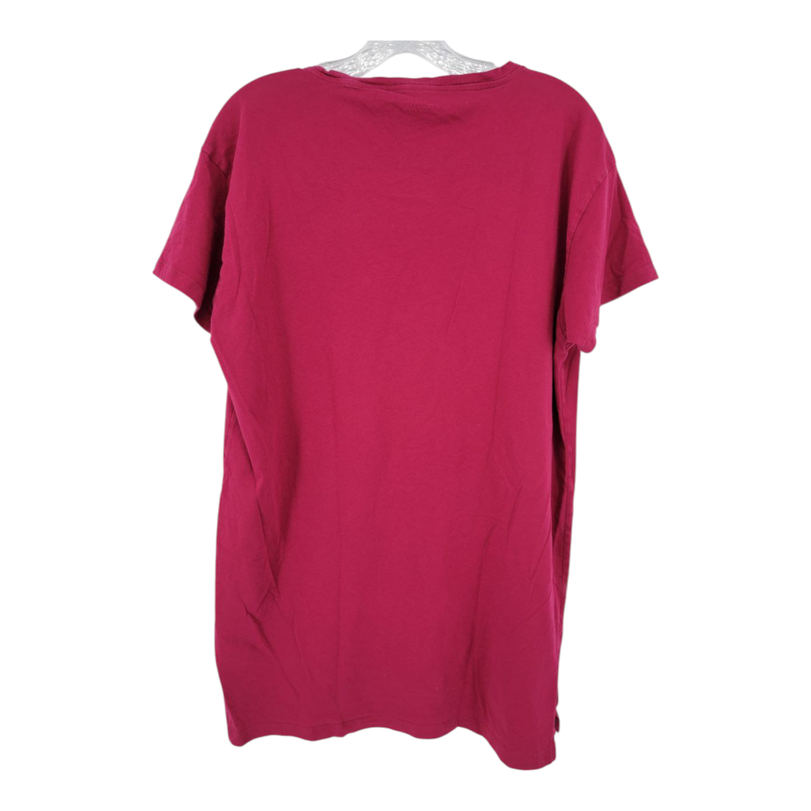 Victorias Secret Womens T Shirt Pink Short Sleeve V Neck Cotton Size M L