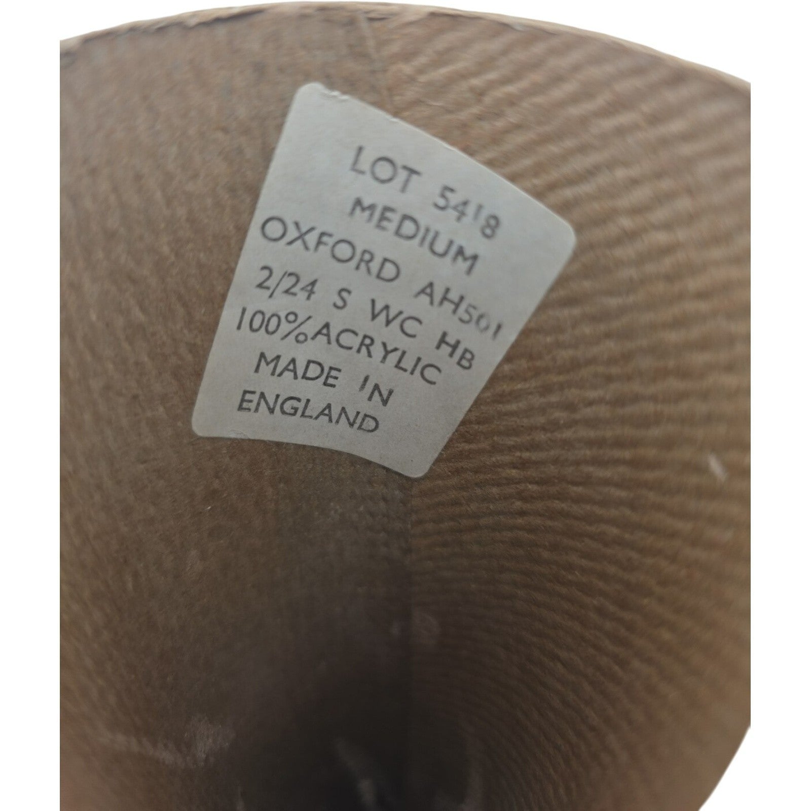 Vintage 2/24 Acrylic Weaving Knitting Cone Yarn Medium Oxford Ah501 Lot of 2