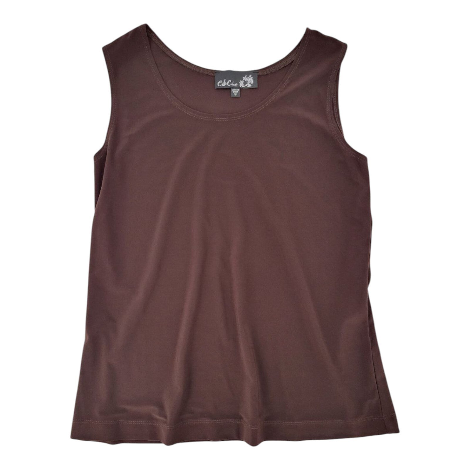 CSC Studio Brown Tank Top and Leggings Set Womens Size Small
