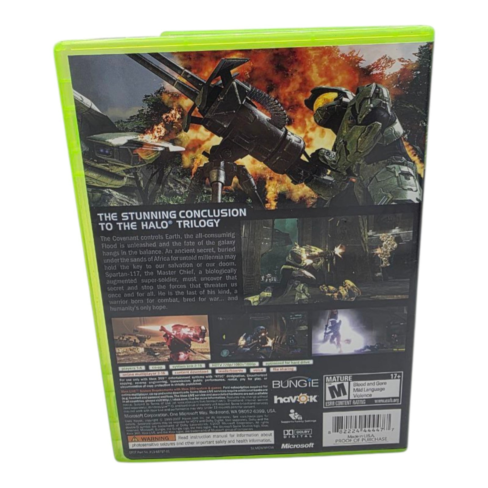 Halo 3 Xbox 360 Complete with Manual Bungie FPS Game Tested 2007