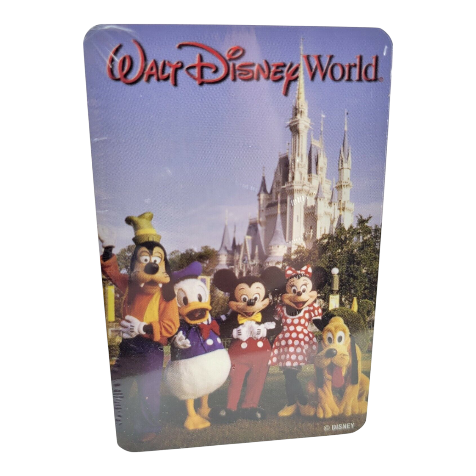 Vintage Walt Disney World Rectangular Shaped Photo Playing Cards With Case