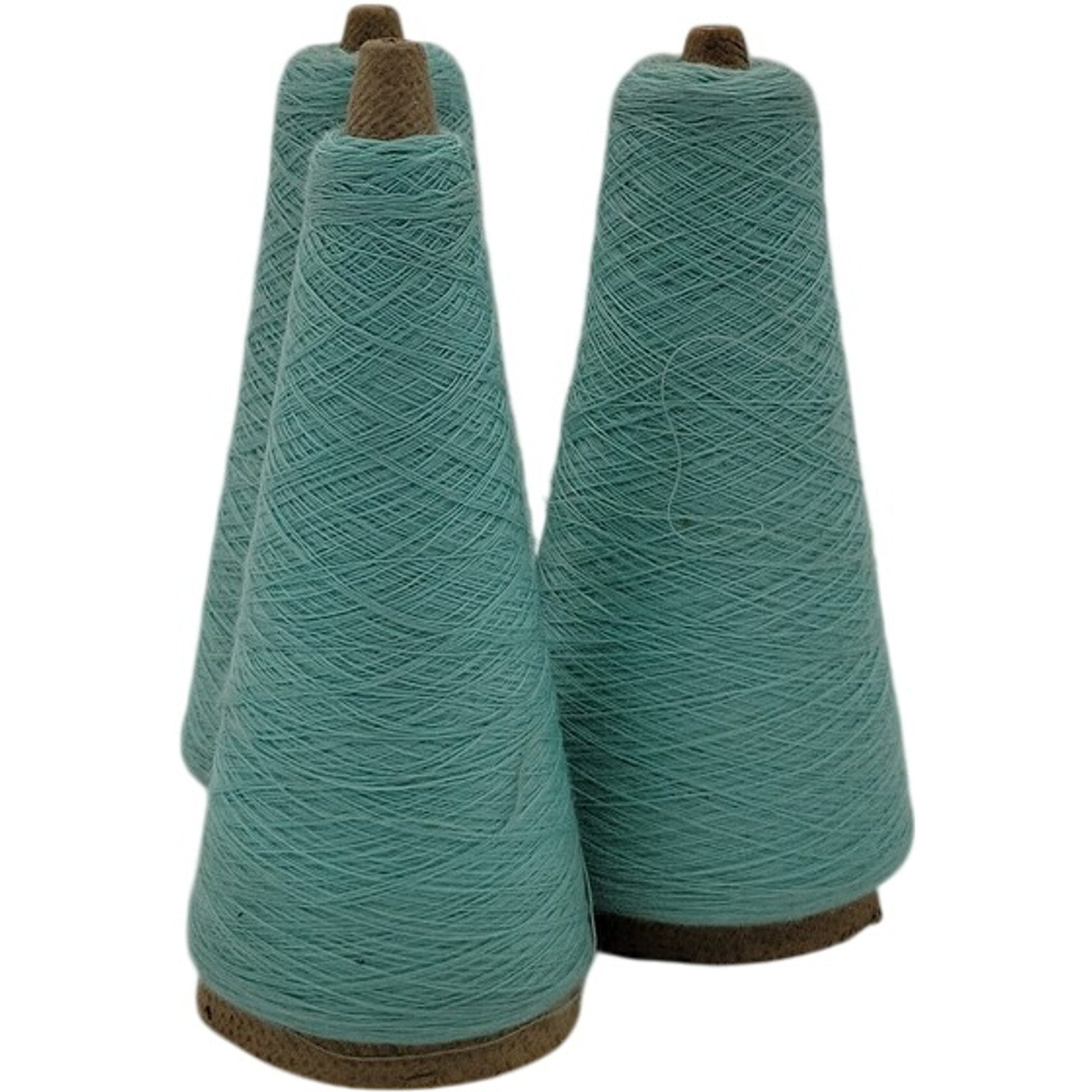 Vintage 1980s Phoenix Dye Works 1/28 LT. Jade 0024731 Yarn Cone Lot of 3