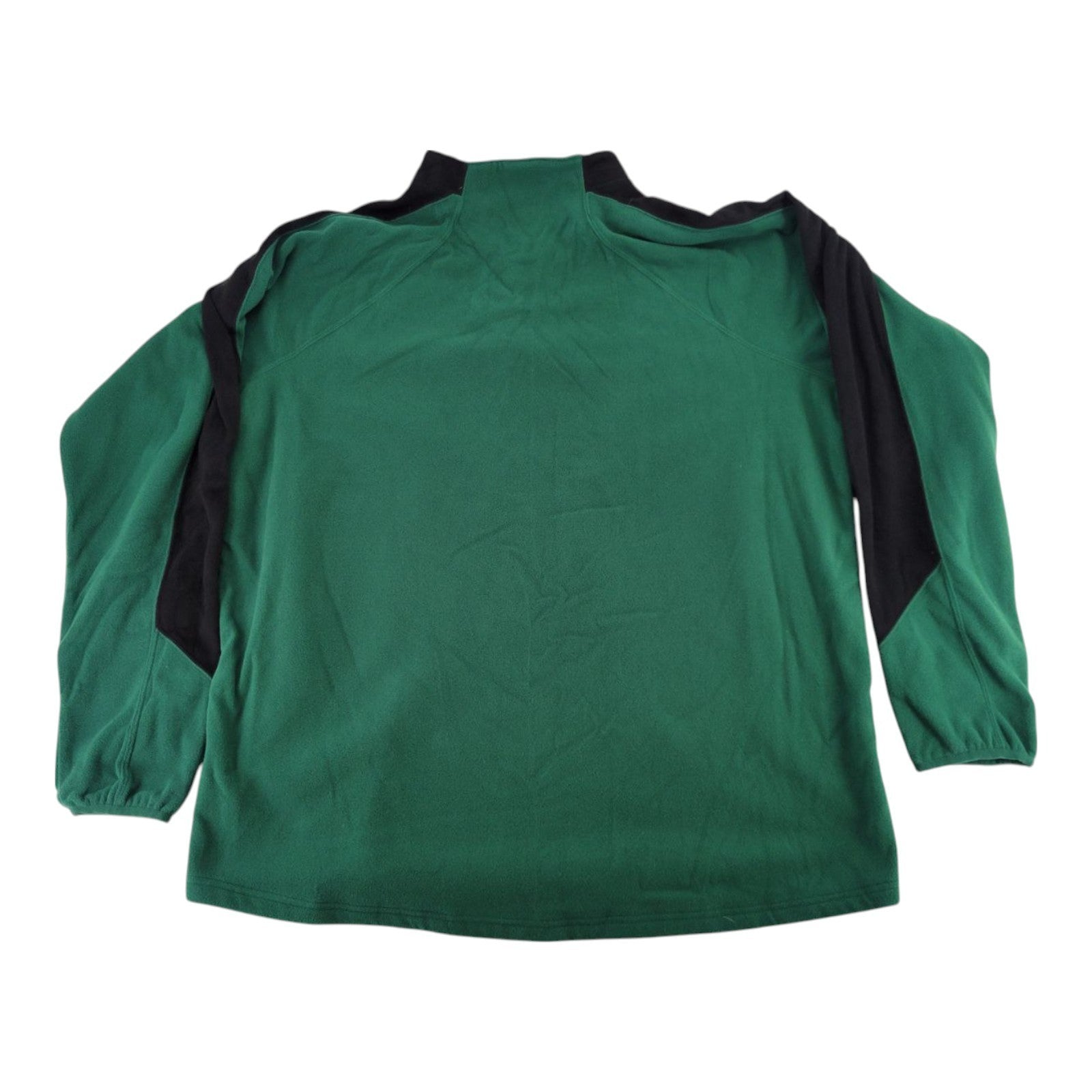 Augusta Sportswear Green Black Fleece Pullover Quarter Zip Adult XL